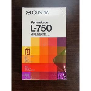 Sony L-750 Beta Dynamicron Video Cassette Tape Factory Sealed‎ New 270 minutes